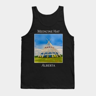 SaamisTeePee Landmark in Medicine Hat Alberta Canada - WelshDesigns Tank Top